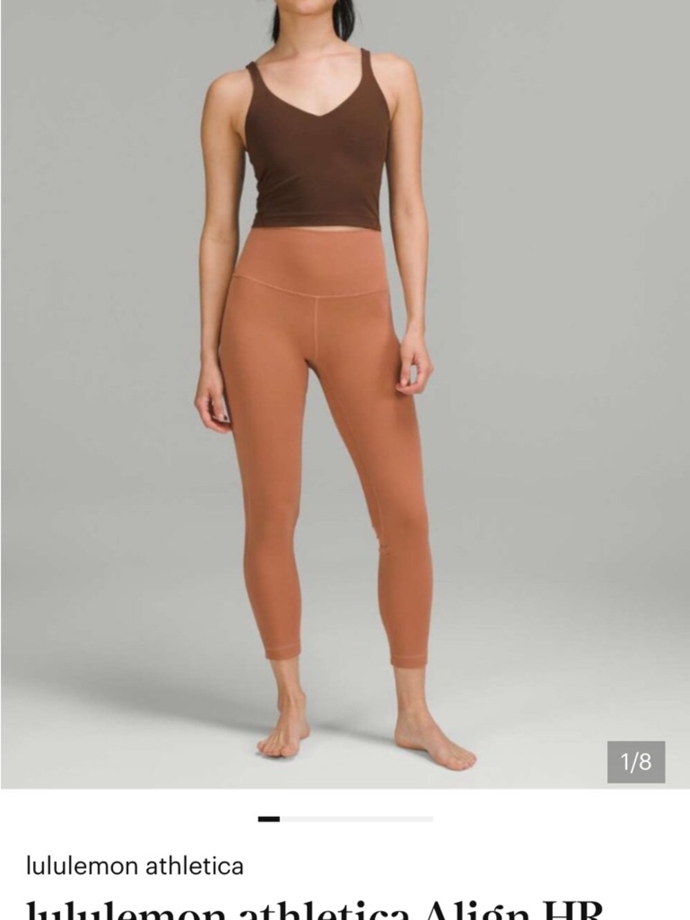 lululemon athletica High-Rise 7/8 Leggings in Clay Tan
